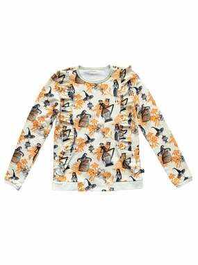 Rags + The Nightmare Before Christmas Ruffle Top Size 7/8